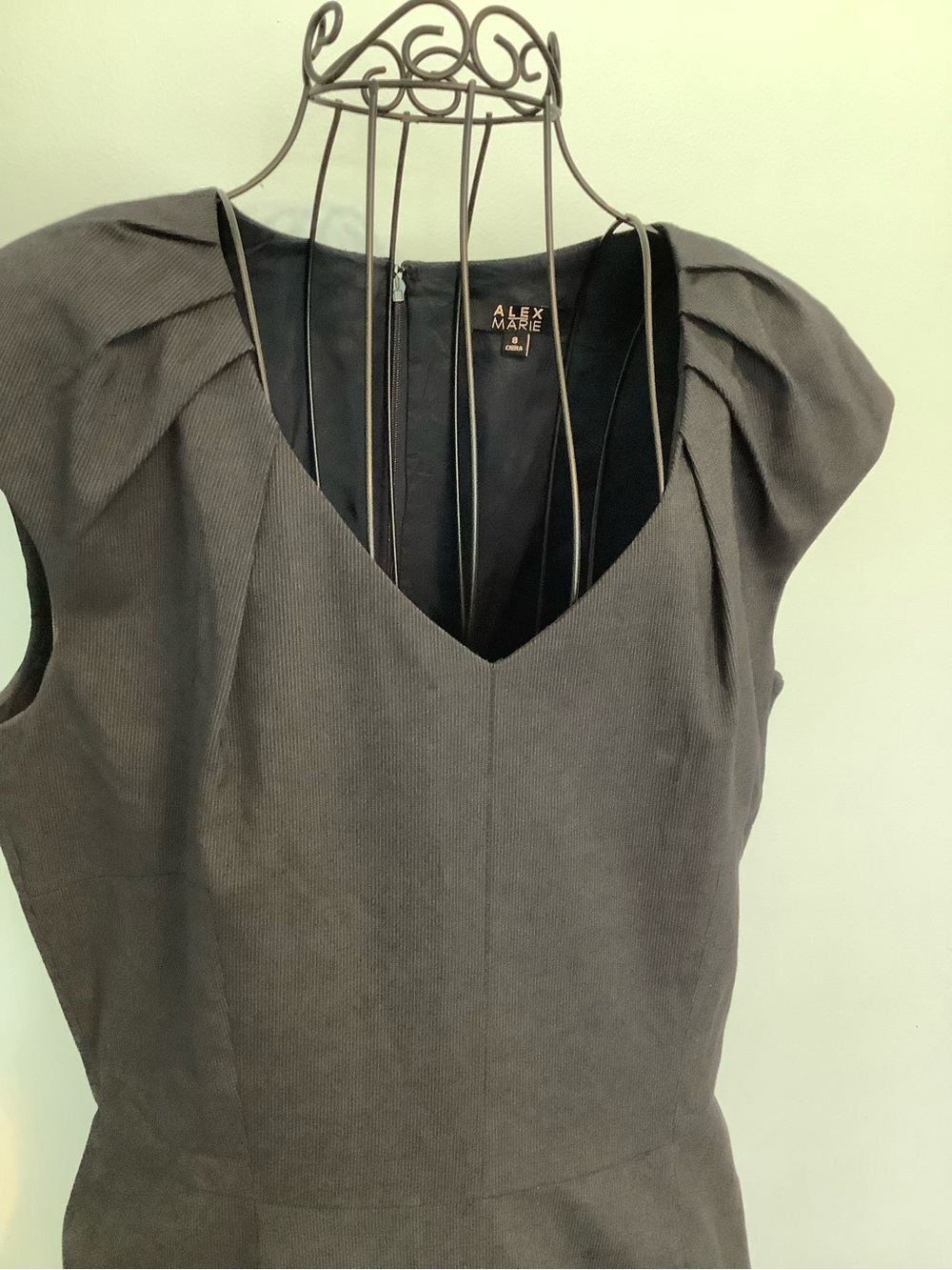 Alex Marie Women’s Dress – Size 8 - Dark Charcoal